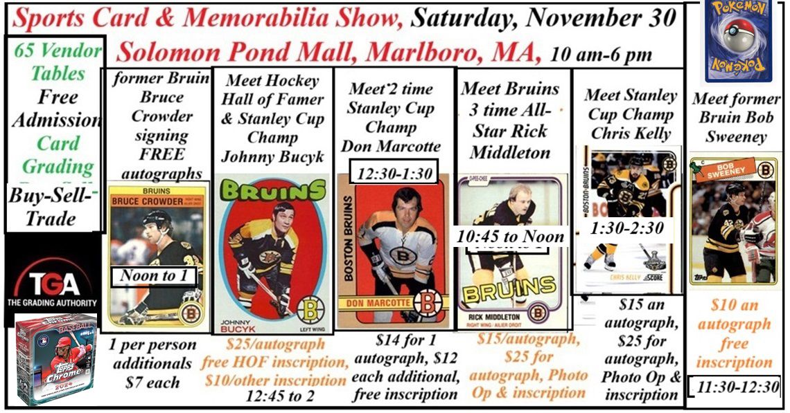 Free Admission Sports Card & Autograph Show