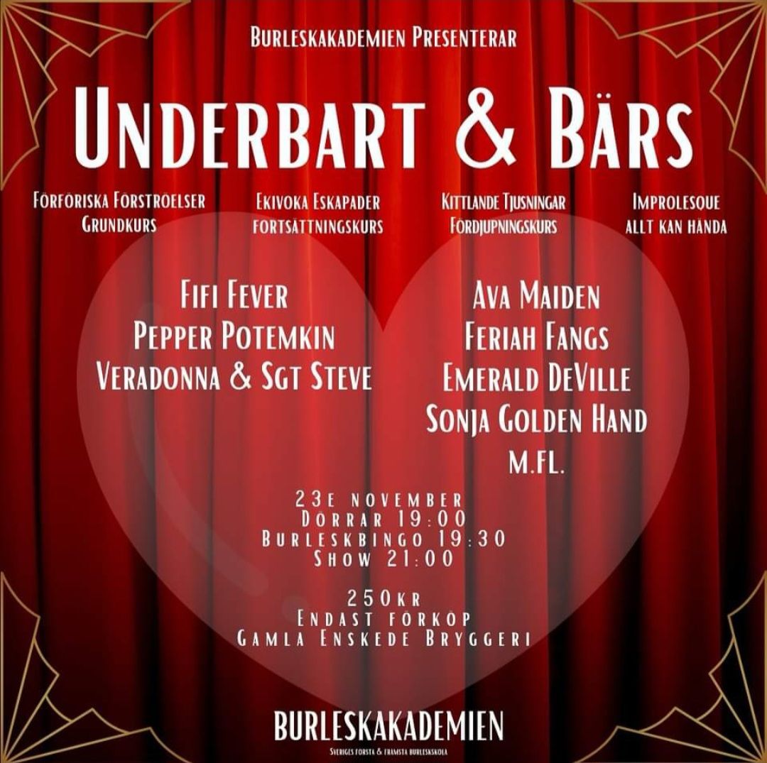 Underbart & B\u00e4rs - Examensshow och klubb