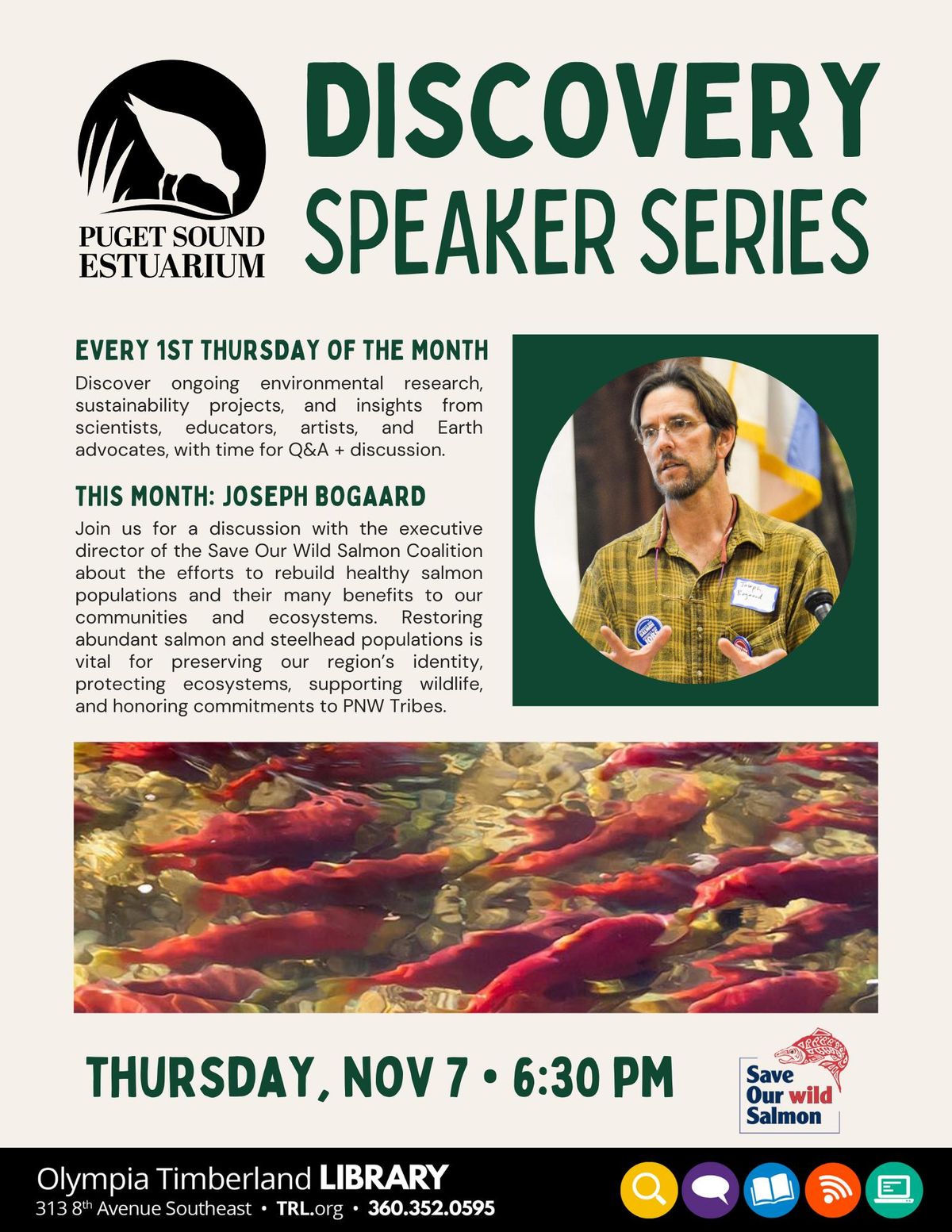 Discovery Speaker Series: Save Our Wild Salmon!