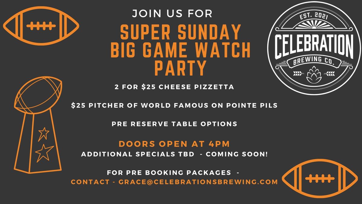 Super Sunday Big Game Watch Party