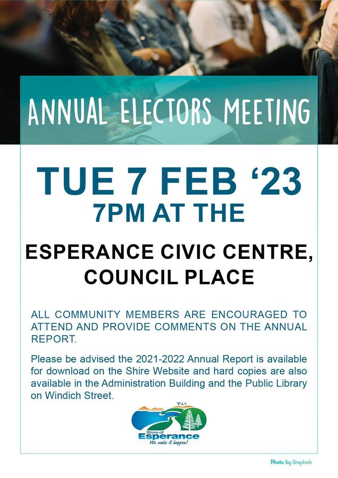 Annual Electors Meeting 2023