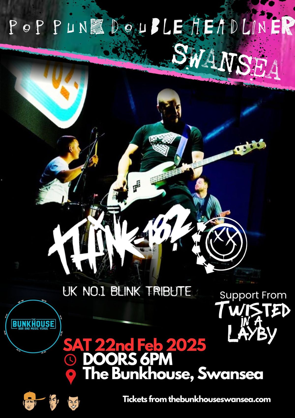 Think-182 ( A Tribute to Blink-182) @ The Bunkhouse Swansea