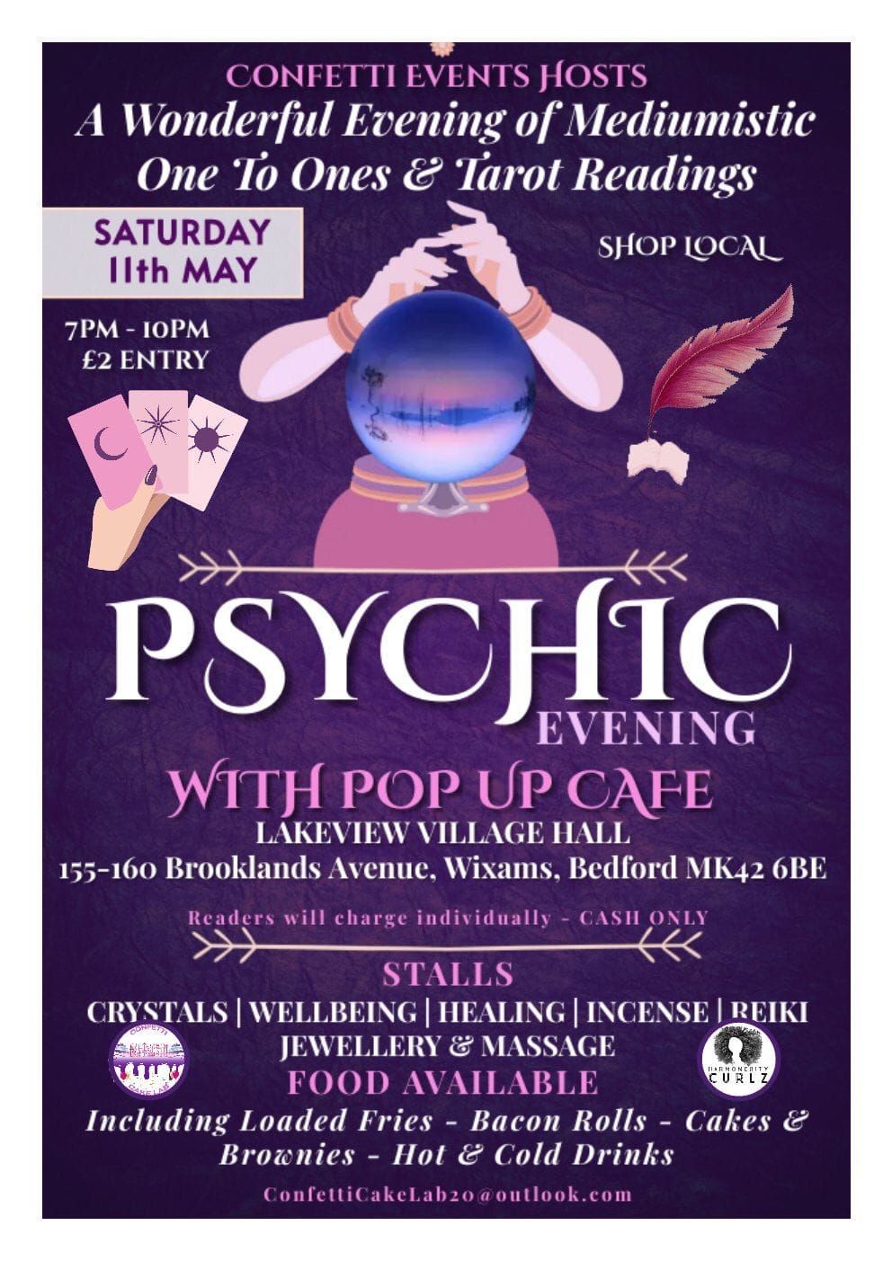 Psychic evening With pop up cafe ???