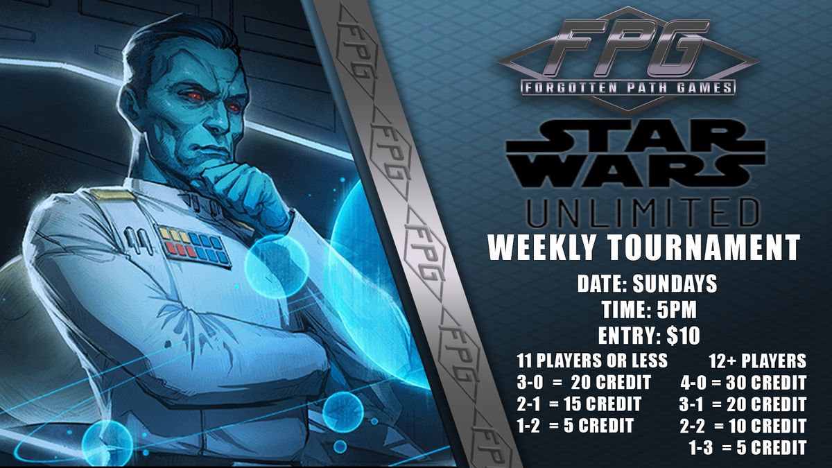 Star Wars: Unlimited Sunday Weekly Tournament