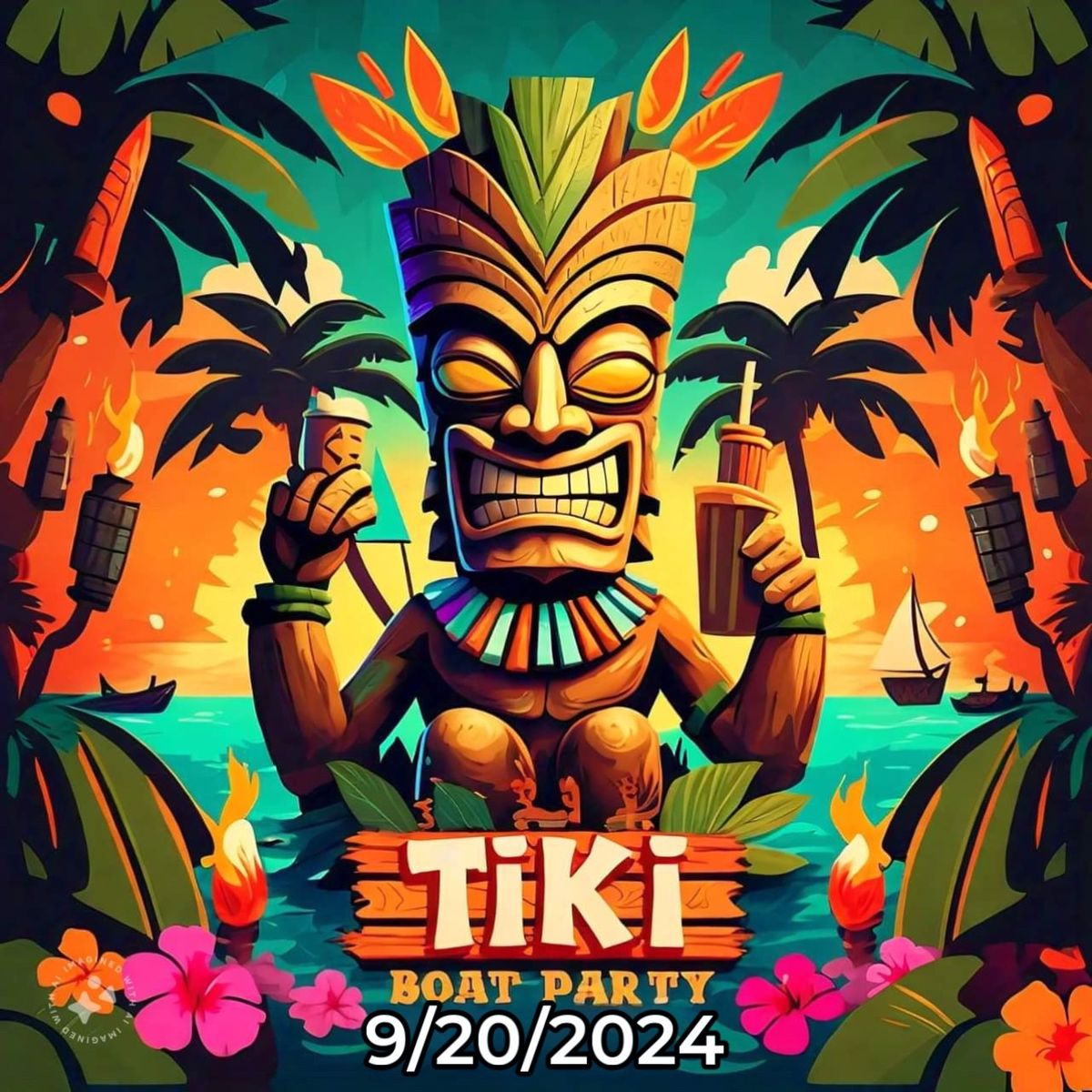 Brandon\u2019s 30th Tiki Boat Party 