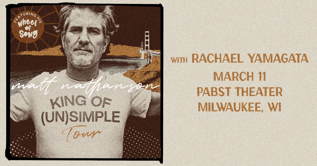 Matt Nathanson w\/ Rachael Yamagata at Pabst Theater