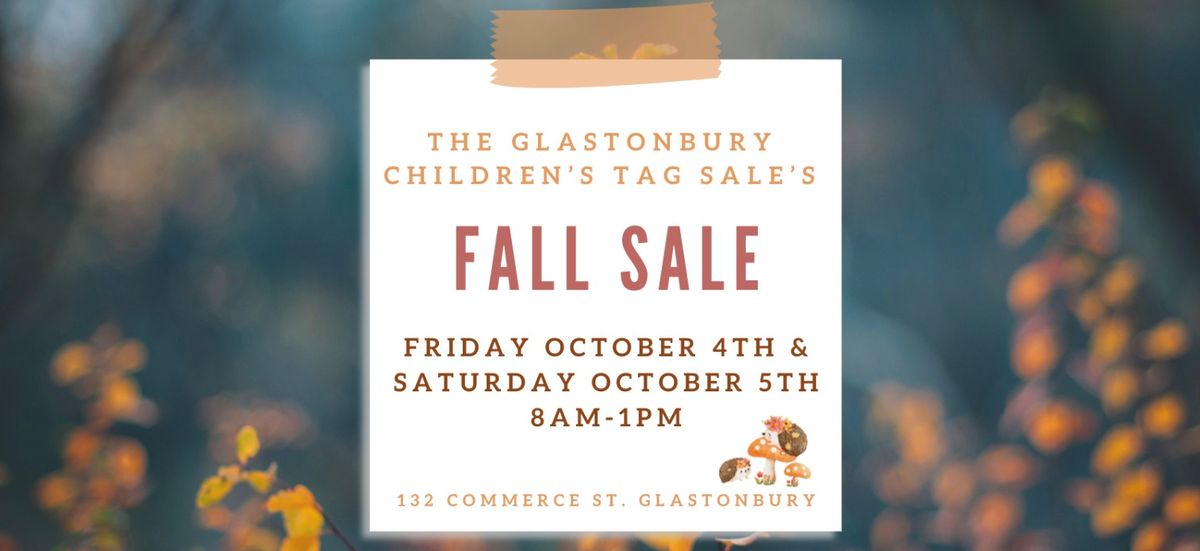 Glastonbury Children's Tag Sale \u2022 Fall\/Winter Sale