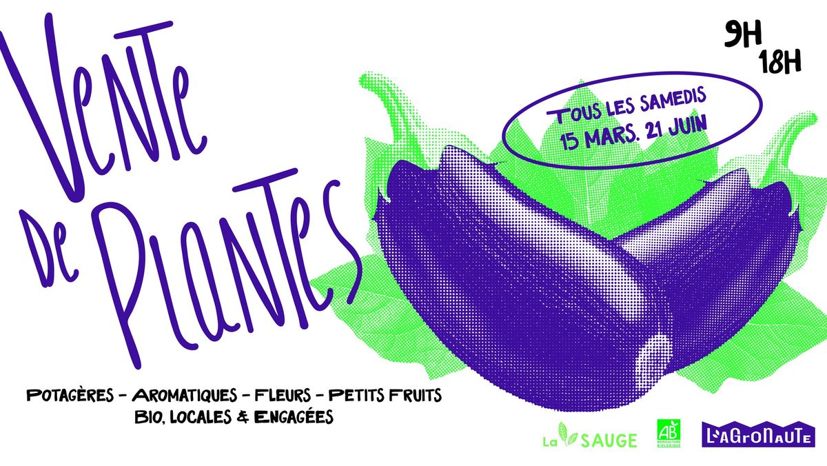 Vente de plantes \u00e0 la ferme de l'Agronaute