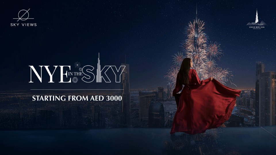 NYE 2026 with Dinner at Sky Views Observatory