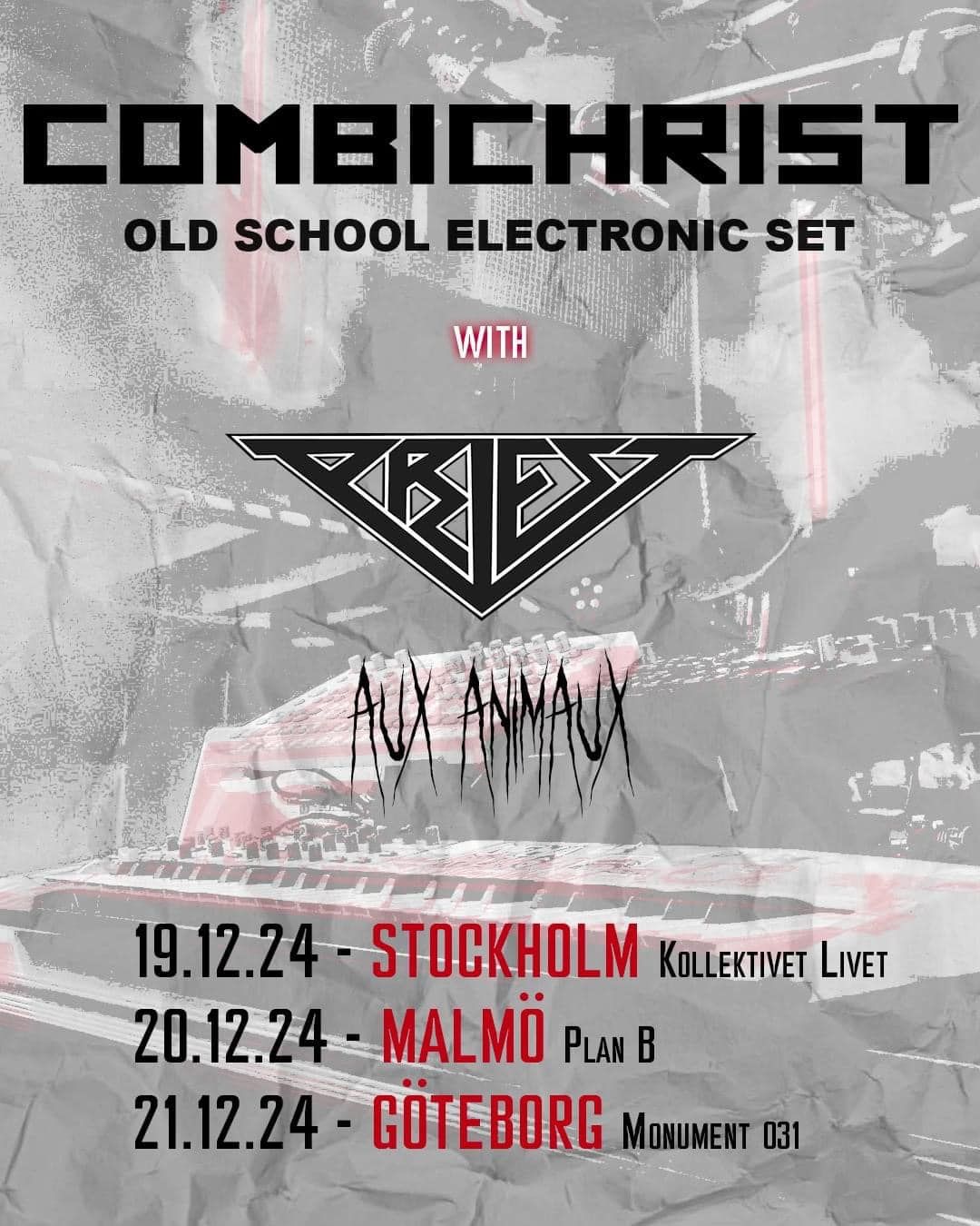 Combichrist + Priest + Aux Animaux | Stockholm