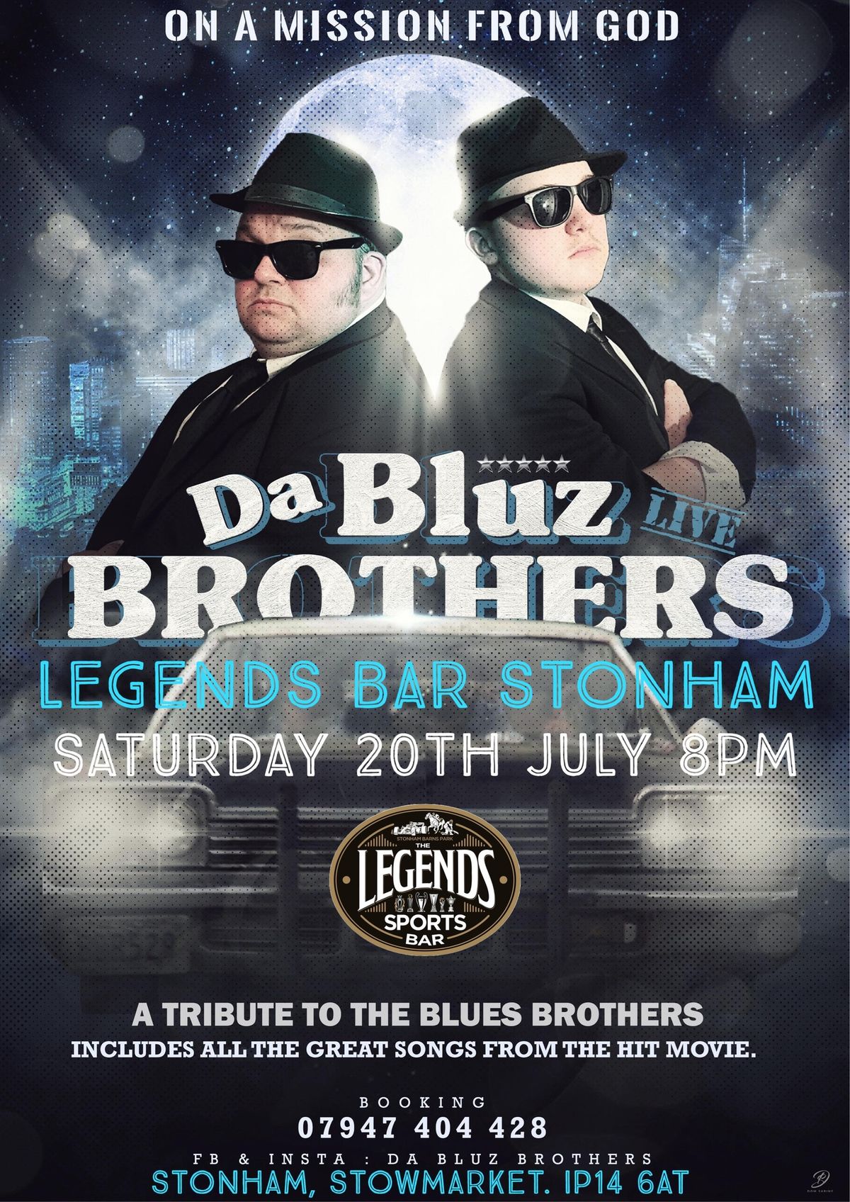 Da Bluz Brothers @ Legends Bar Stonham 