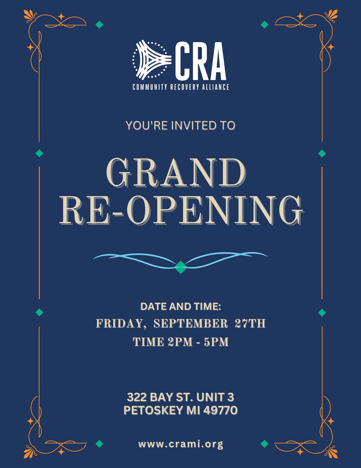 CRA\u2019s Grand Reopening of our NEW location on Bay Street