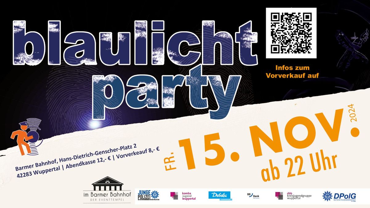 Blaulicht Party - Das Original 11.0. \u2022 Freitag 15.11. 