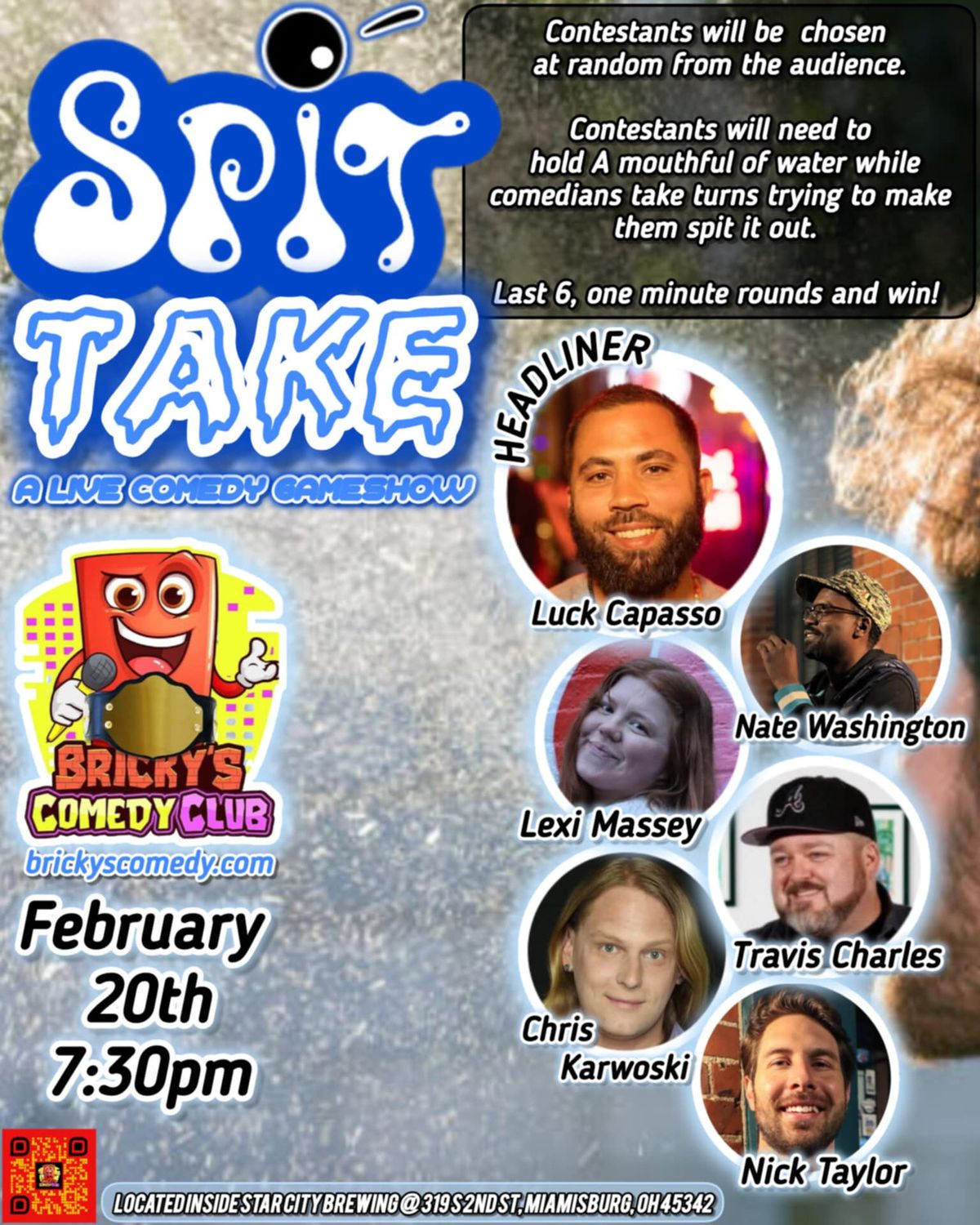 SPIT TAKE: A LIVE COMEDY GAMESHOW