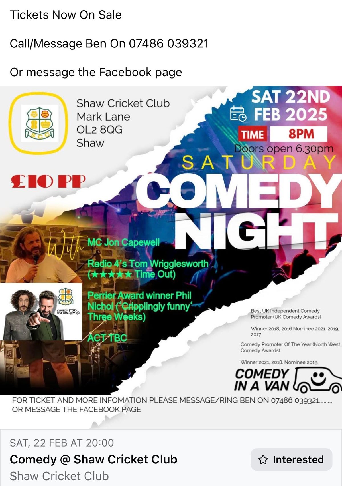 Comedy night 