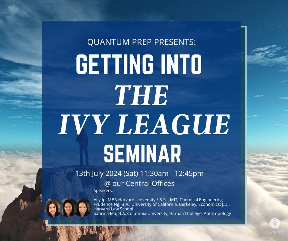 Getting into the Ivy League Seminar