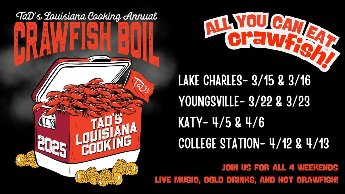 TaD's ALL YOU CAN EAT CRAWFISH BOIL