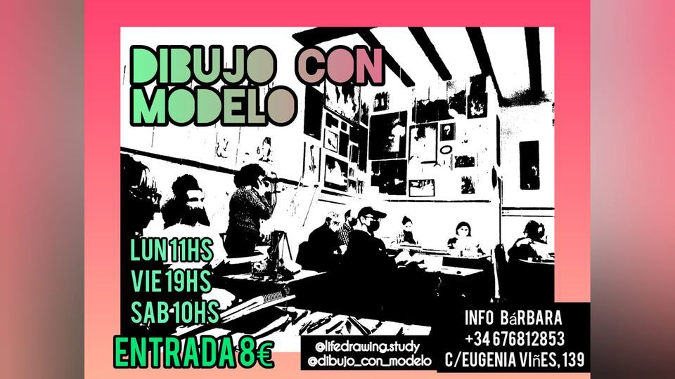 EL ESTUDIO dibujo con modelo