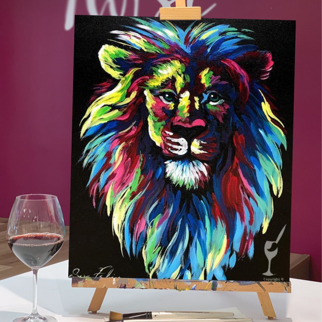 BLACKLIGHT! Colorful Lion