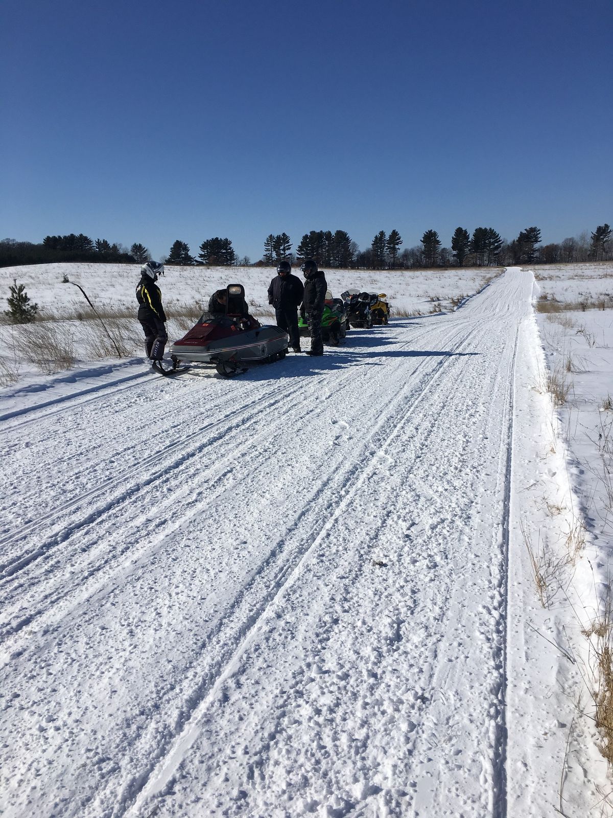 Annual Lake Wissota TrailBlazers snowmobile drag races