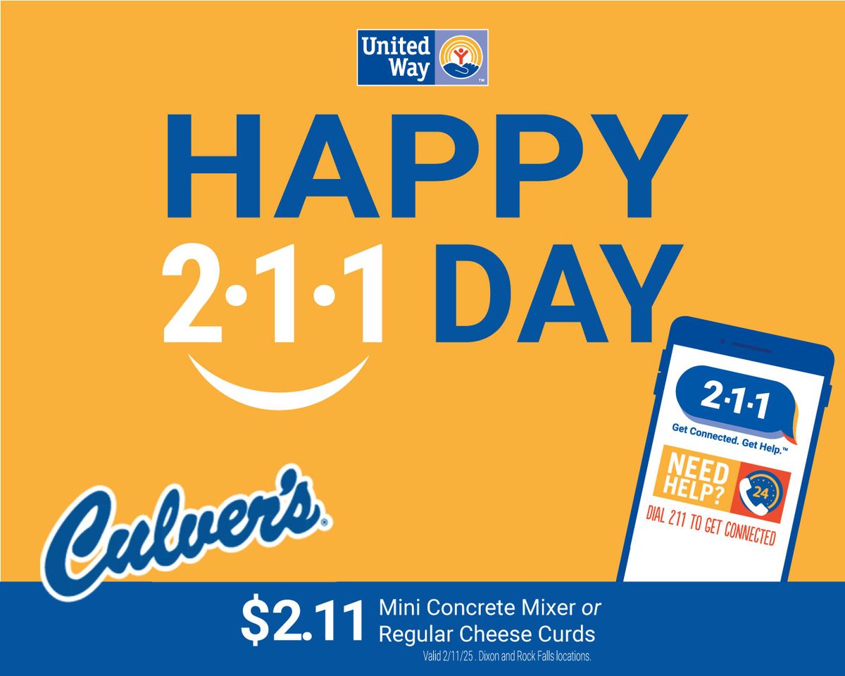 United Way 2-1-1 Day At Culvers