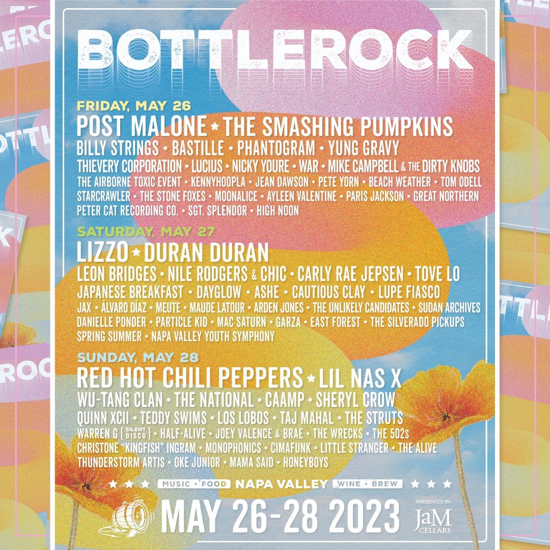 BottleRock Napa Valley - 3 Day Pass