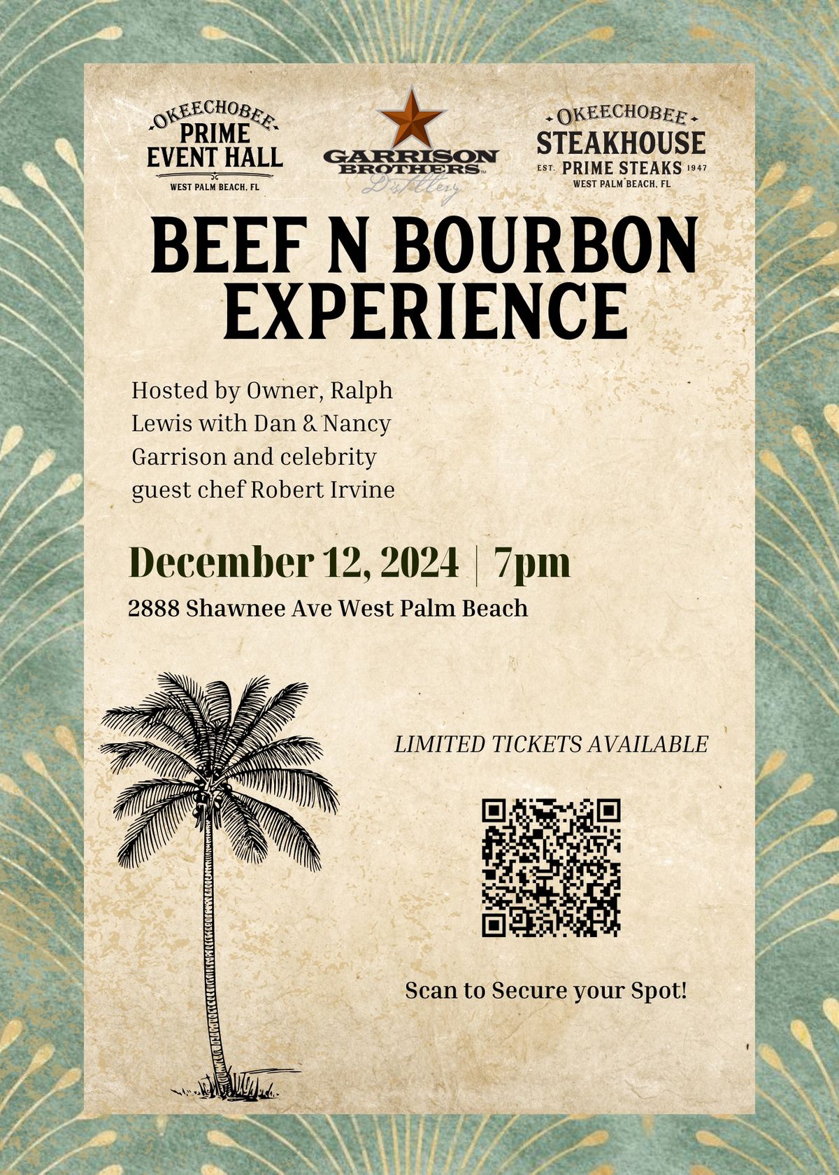 Beef 'n Bourbon Experience with Robert Irvine & Garrison Brothers Distillery