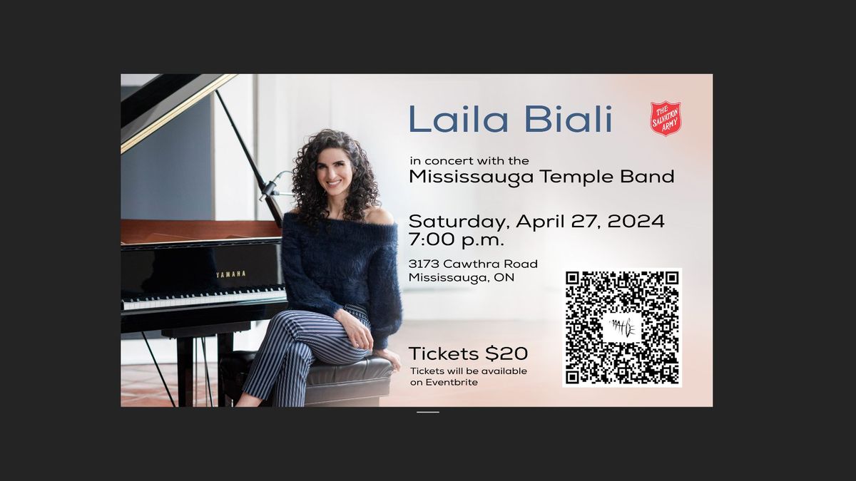 Laila Biali in concert with the Mississauga Temple Band