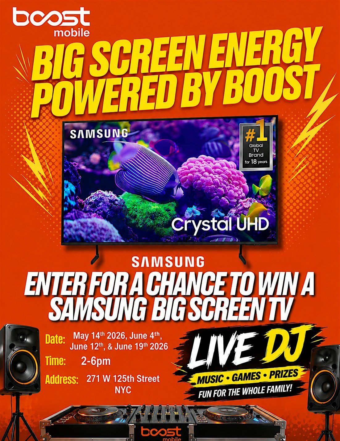 Boost Mobile TV Giveaway