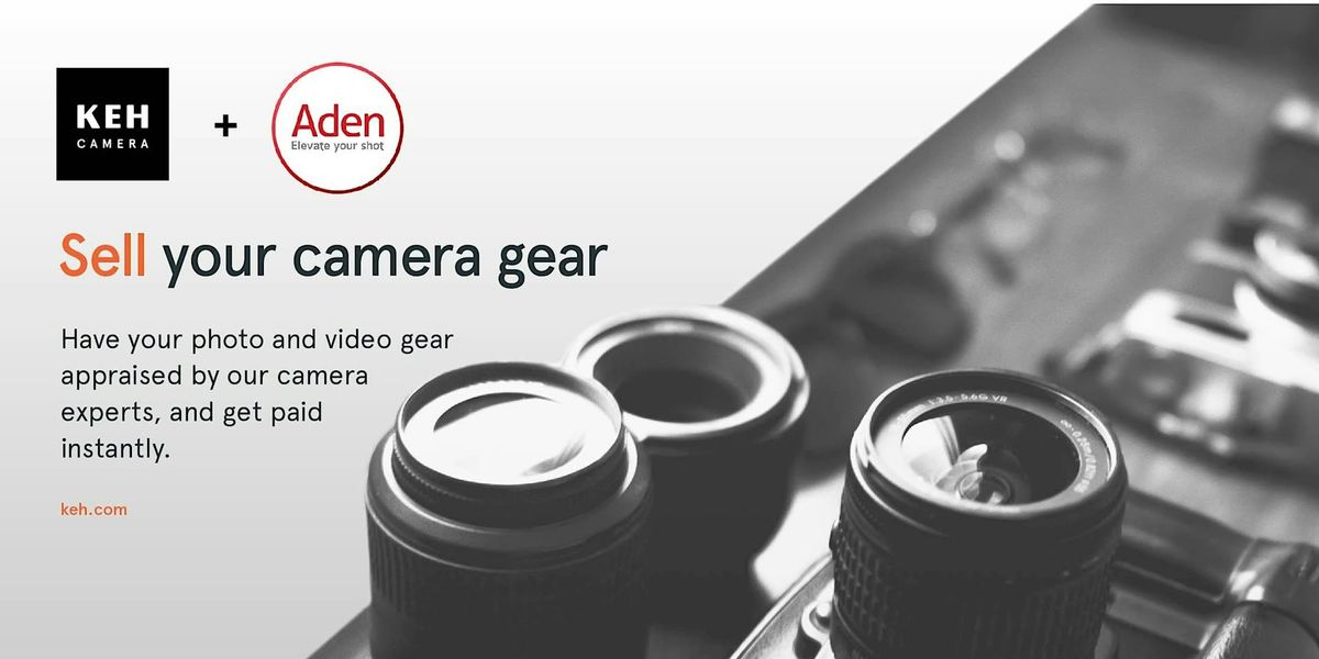 Sell your camera gear (free event) at Aden Camera Markham