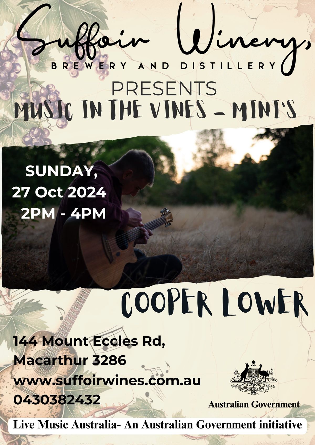 Music in the Vines -Minis with Cooper Lower