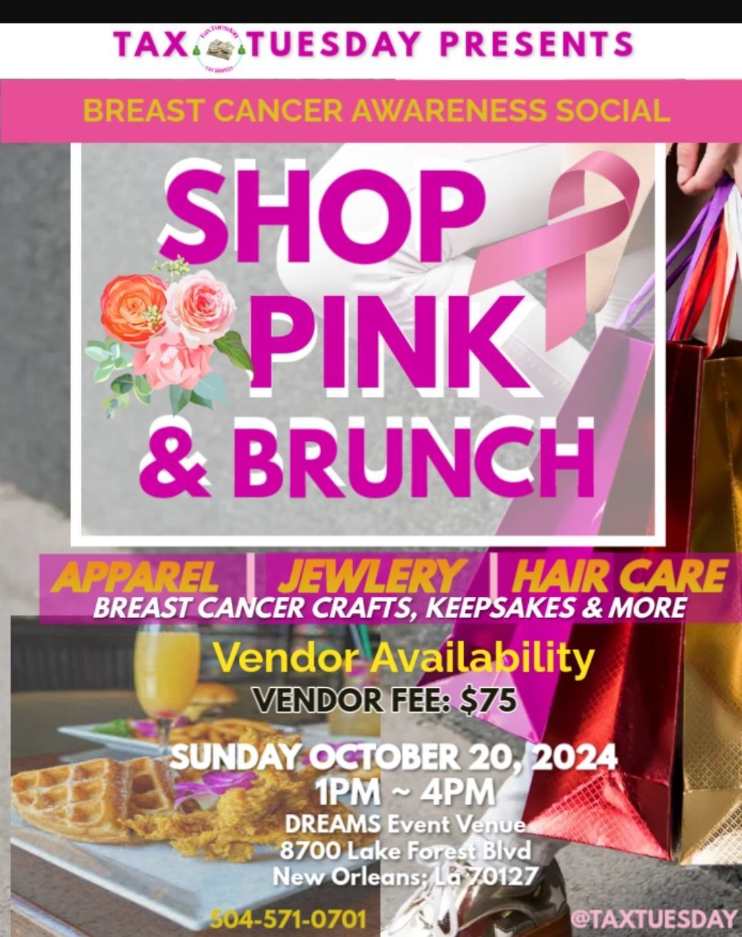 2024 Breast \ud83c\udf80 Cancer Awareness Social Brunch