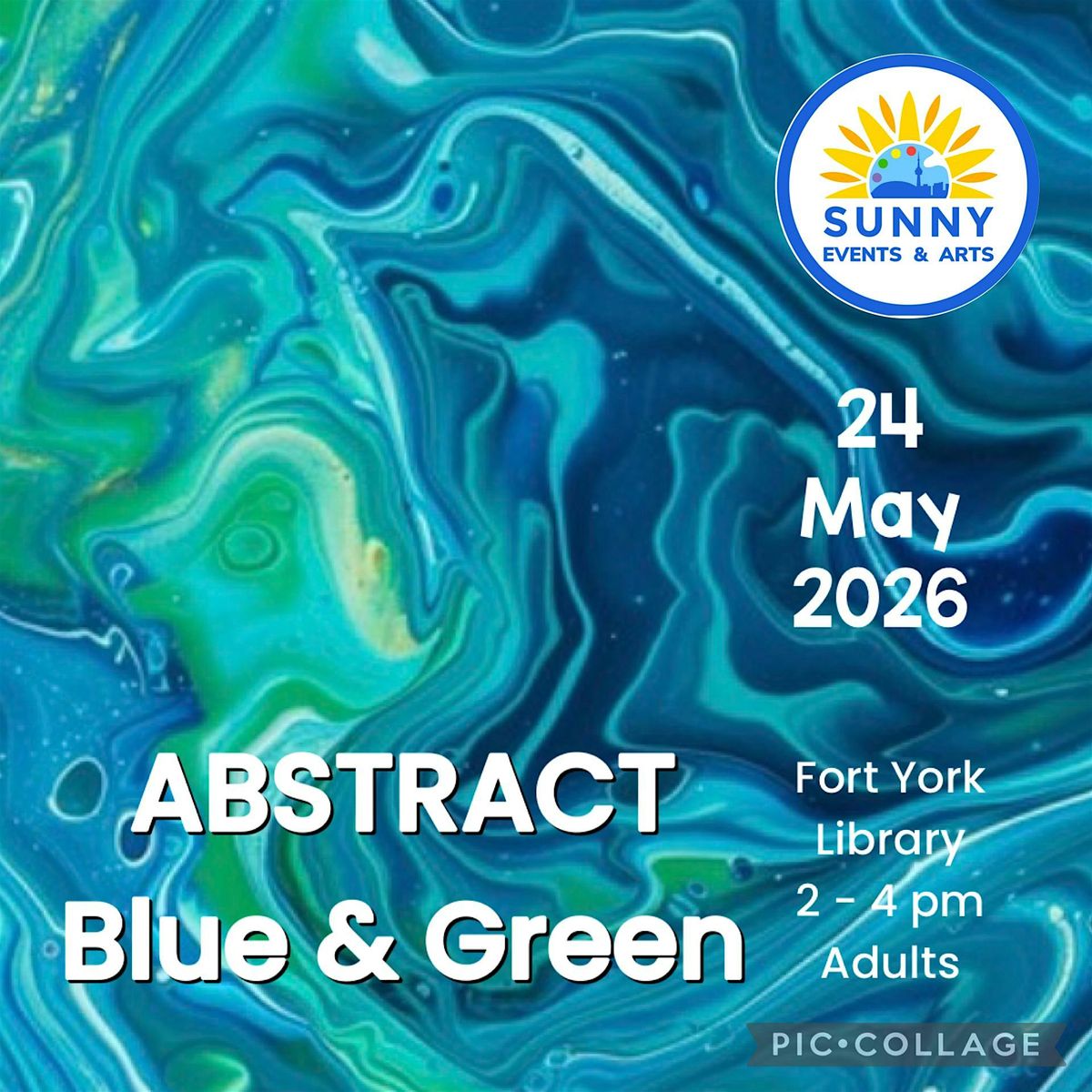 ABSTRACT Blue & Green - Adults