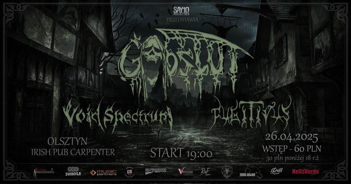 GODSLUT \/\/ Void Spectrum \/\/ Fugitivus; Olsztyn: Carpenter Inn Irish Pub, 26.04.2025