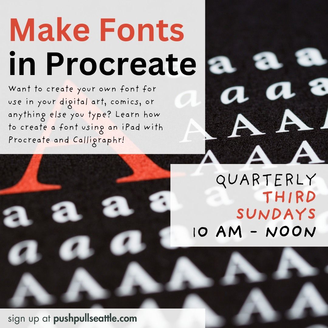 Make Fonts in Procreate