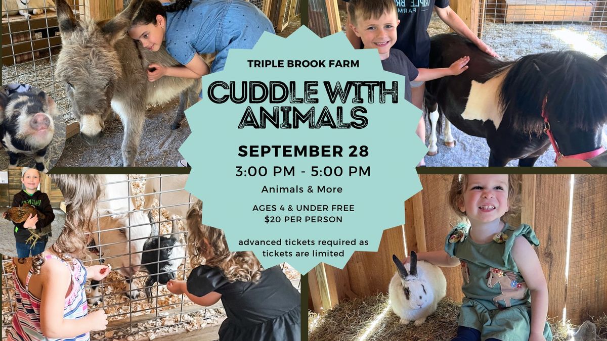 Cuddle with Animals Farm Day