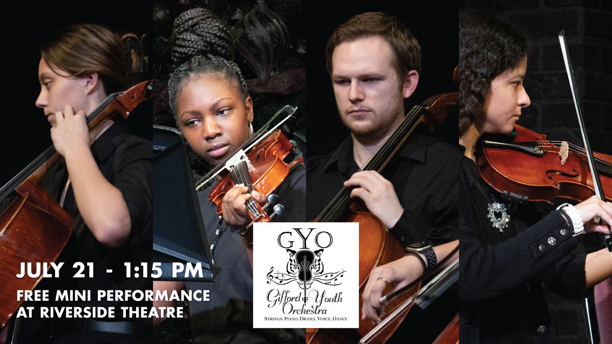 Free Mini Orchestral Performance at Riverside Theatre