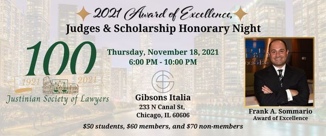 2021 Award of Excellence, Judges & Scholarship Honorary Night