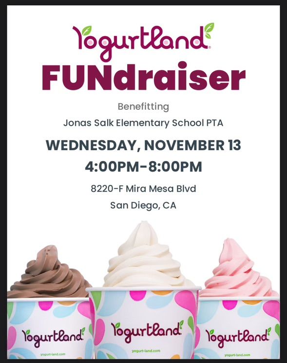 Salk Restaurant Fundraiser @ Yogurtland