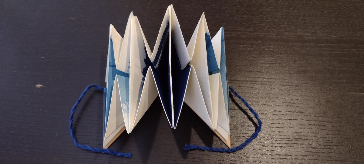 Triangle Fold Binding: #10 in A Season of Book Making