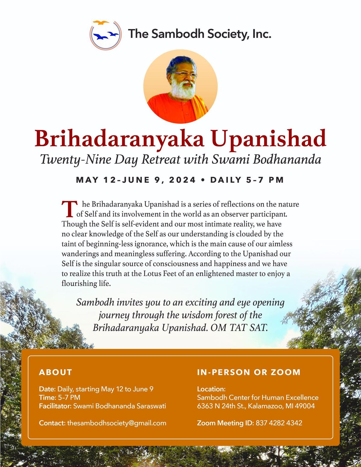 Brihadaranyaka Upanishad Retreat