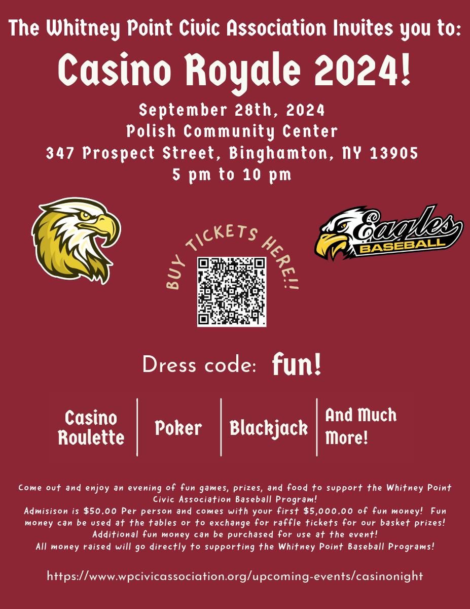 Whitney Point Civic Association Casino Royale 2024