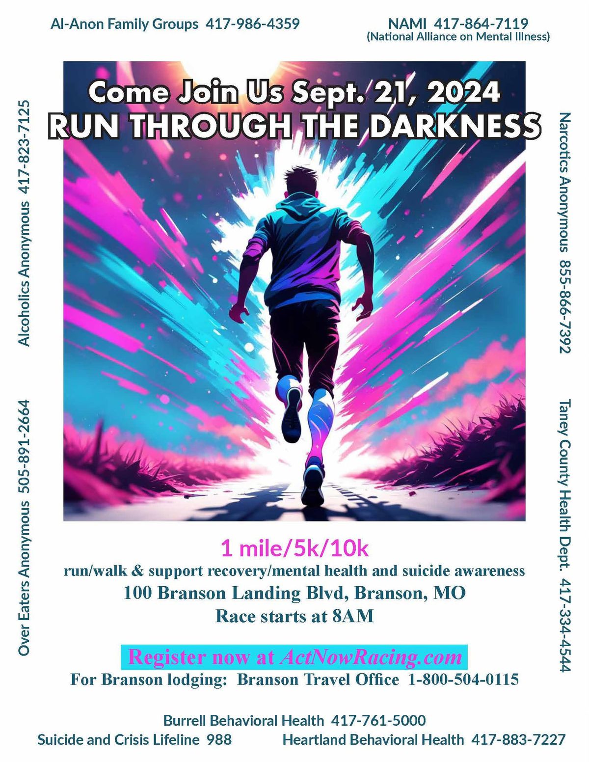Run Through The Darkness - 1 mile\/5k\/10k
