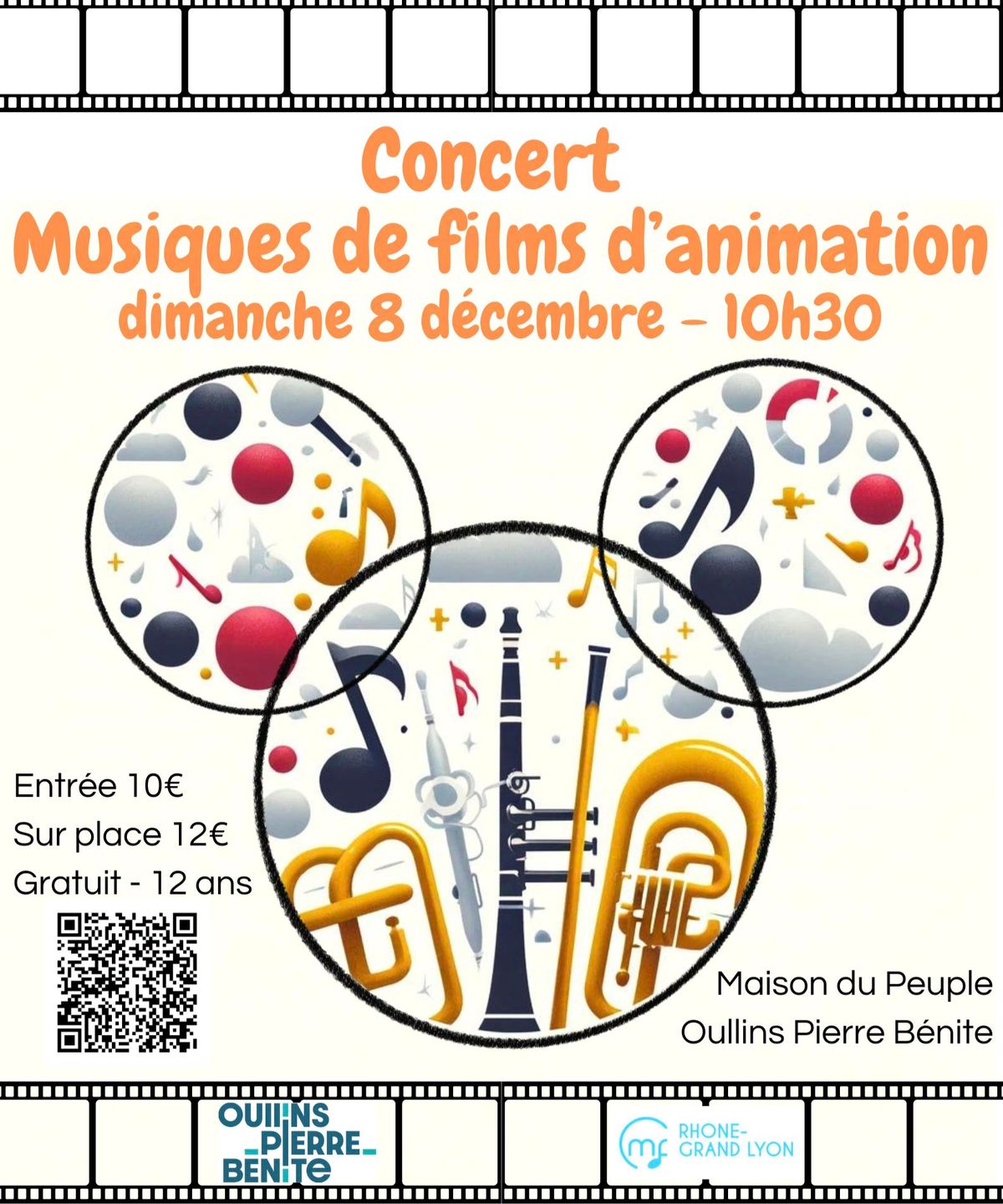 Concert Musiques de films d'animation 