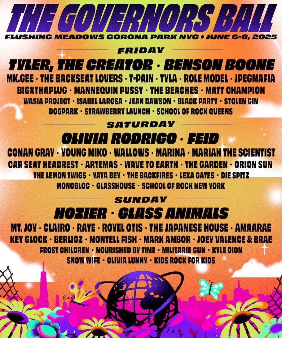 Governors Ball 2025 - Saturday - Olivia Rodrigo, Feid & Conan Gray Tickets