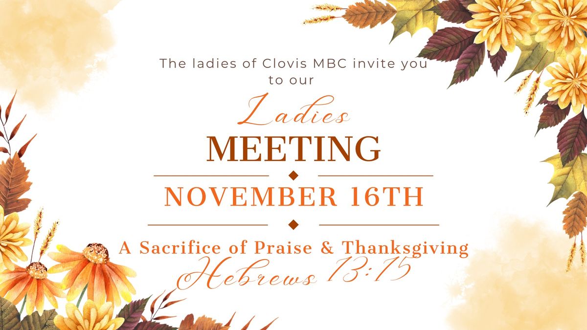 Mid-Valley District Ladies Meeting