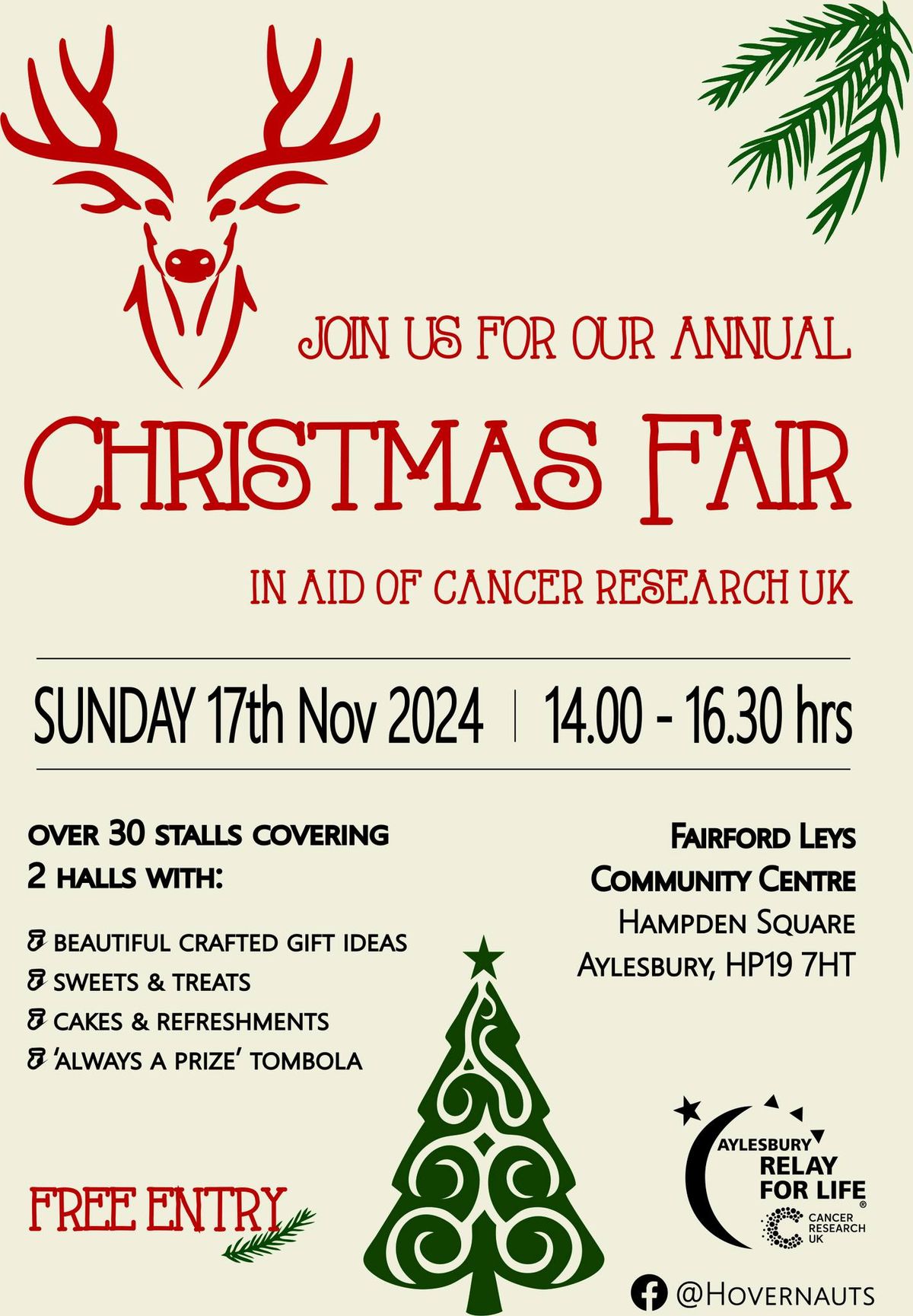 Christmas Fair - in aid of Cancer Research UK