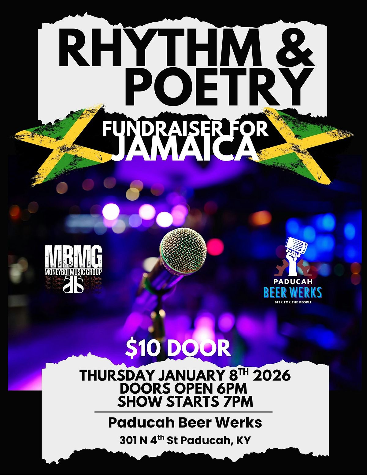 Rhythm and Poetry: Fundraiser for Jamaica