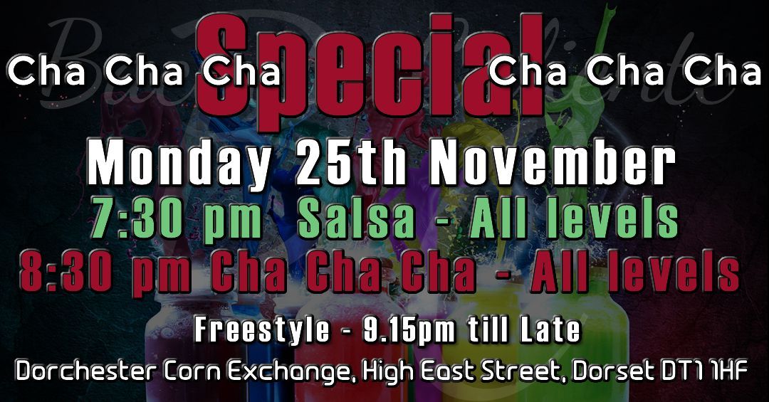 \ud83d\udce3\ud83d\udce3 Salsa and Cha Cha Cha Special \u203c\ufe0f