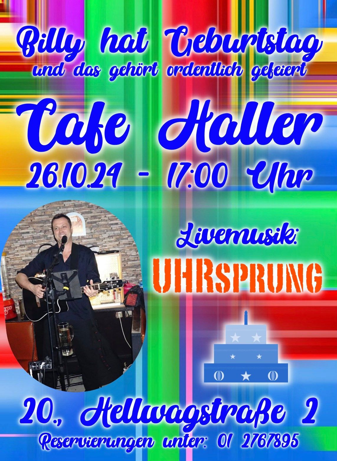 Billys Geburtstag mit UHRsprung im Cafe Haller 